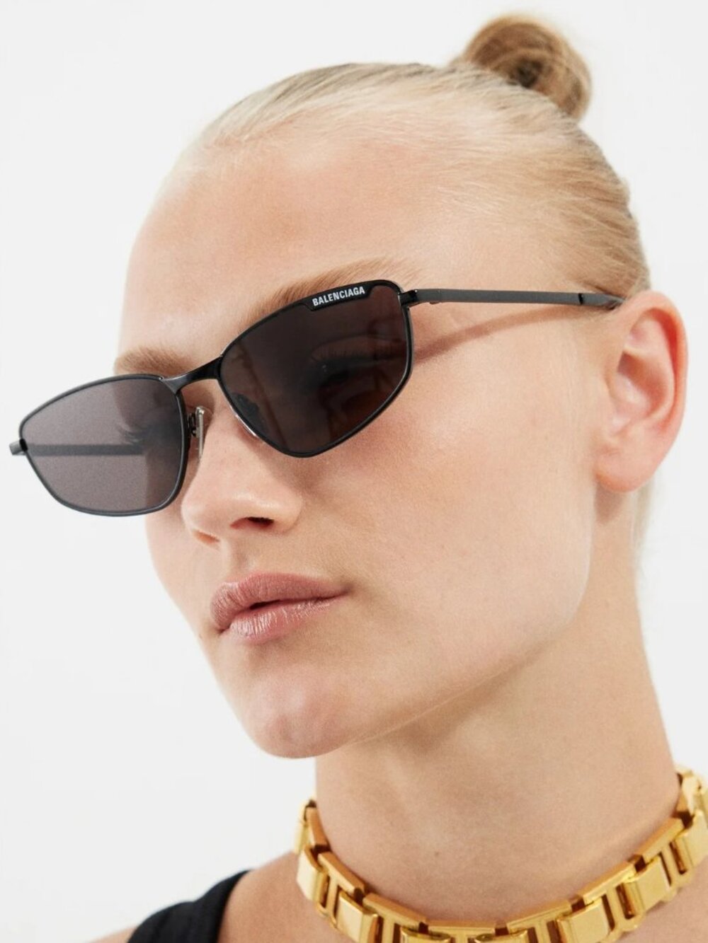 Balenciaga Men Sunglasses Black Grey Geometric BB0277S 001 NEW AUTHENTIC - Picture 16 of 16